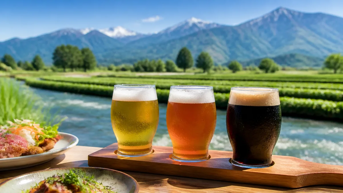 安曇野ブルワリー完全ガイド｜出来たてクラフトビールの味わい方と穂高駅前パブの楽しみ方のアイキャッチ画像