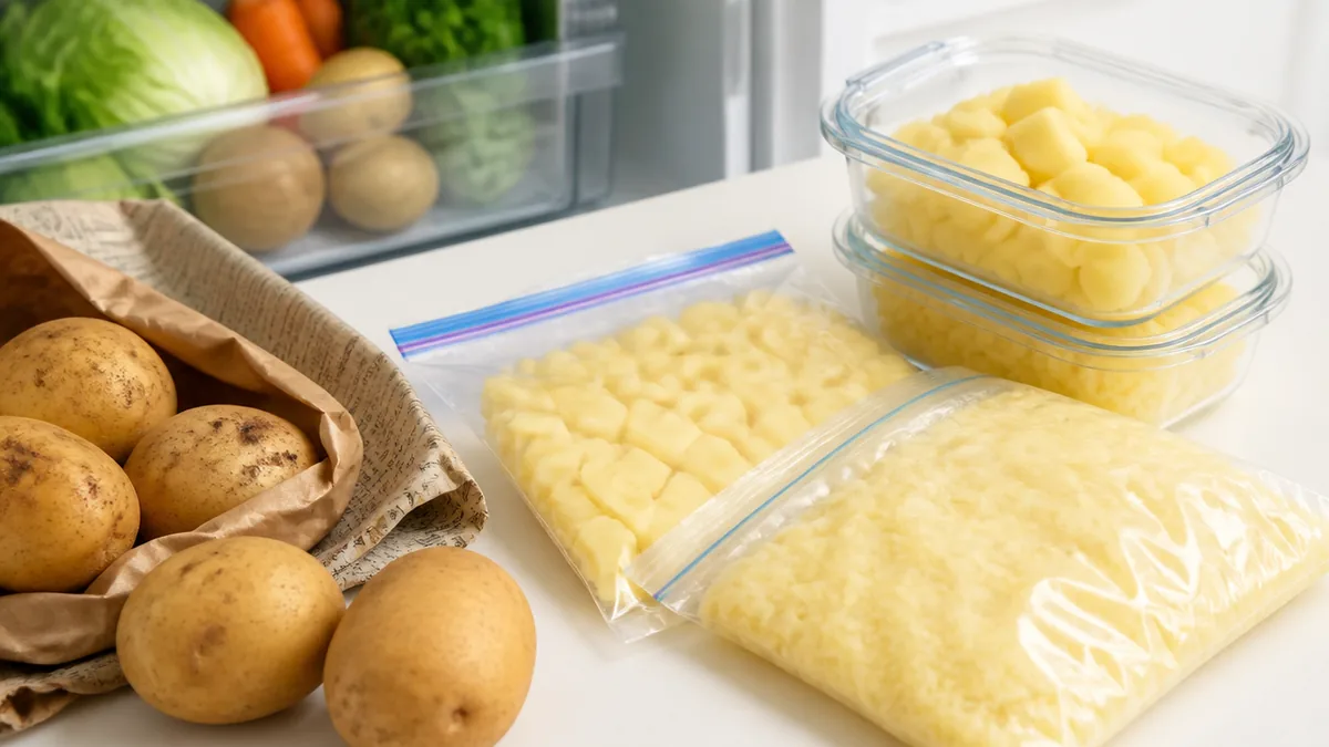馬鈴薯を冷凍する前に知っておきたい食品安全の話の解説画像