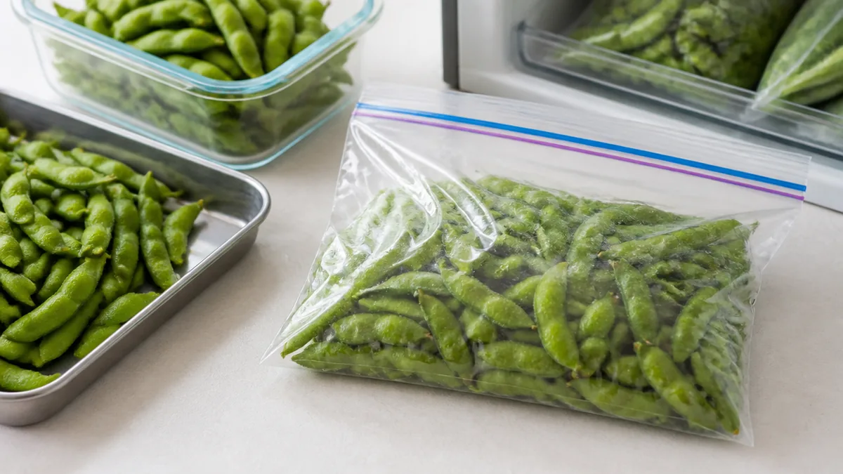 冷凍すれば約1ヶ月!枝豆を生のまま&茹でてから冷凍する方法の解説画像