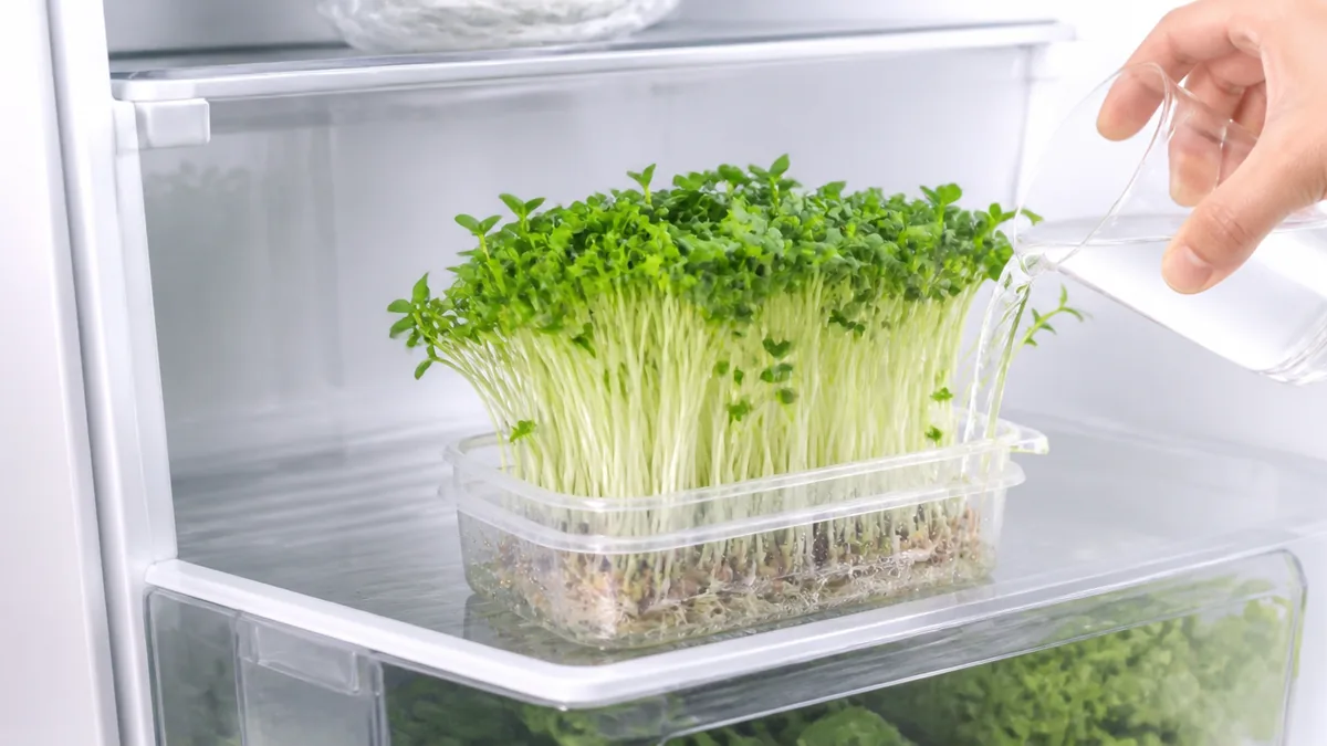根元に水を注ぐだけ!約1週間シャキッと長持ちさせるワザの解説画像
