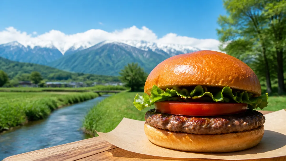 安曇野ハンバーガーは信州牛が主役｜地元食材が光る人気店B-Ponoとドライブ立ち寄りガイドのアイキャッチ画像
