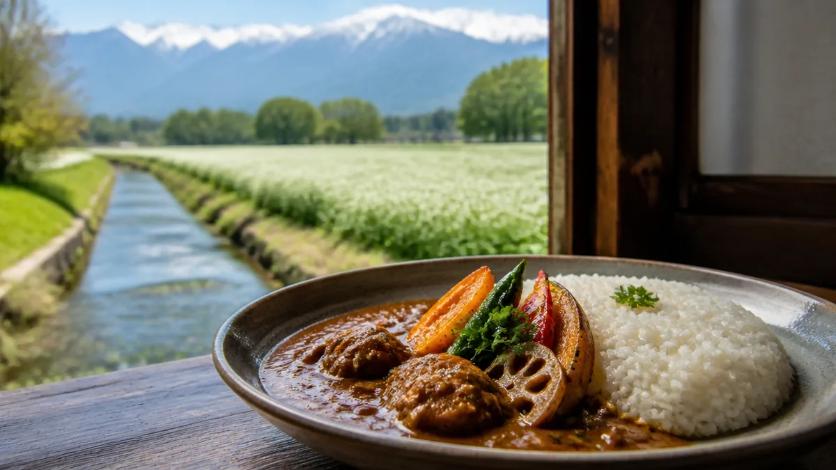 安曇野カレーの隠れ家「咖喱 ヤドリギ」|土蔵で味わう750円の本格スパイスカレーの解説画像