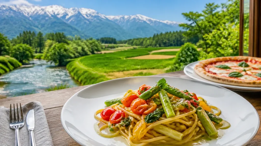 安曇野イタリアンおすすめ5選｜地元野菜と北アルプスの絶景を味わう名店ガイドのアイキャッチ画像