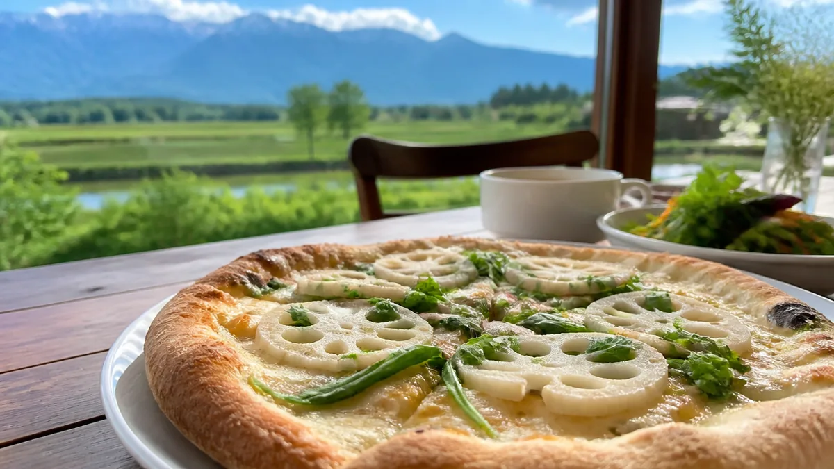 安曇野プルチーノは堀金の隠れ家イタリアン｜蓮根ピザが人気の名店を徹底紹介のアイキャッチ画像