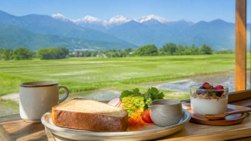 安曇野縁縁は田園を眺める隠れ家カフェ｜モーニングからスイーツまで魅力を完全紹介のアイキャッチ画像
