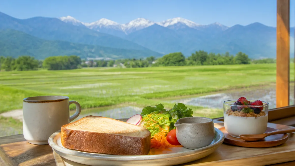 安曇野縁縁は田園を眺める隠れ家カフェ｜モーニングからスイーツまで魅力を完全紹介のアイキャッチ画像