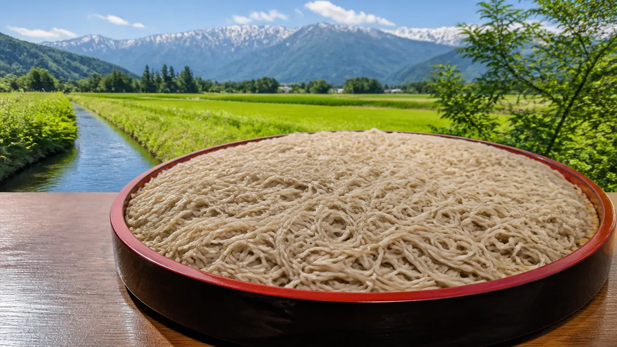 そば処安曇野の里の大盃盛|1日3食限定・直径40cmに盛られた7人前の衝撃の解説画像