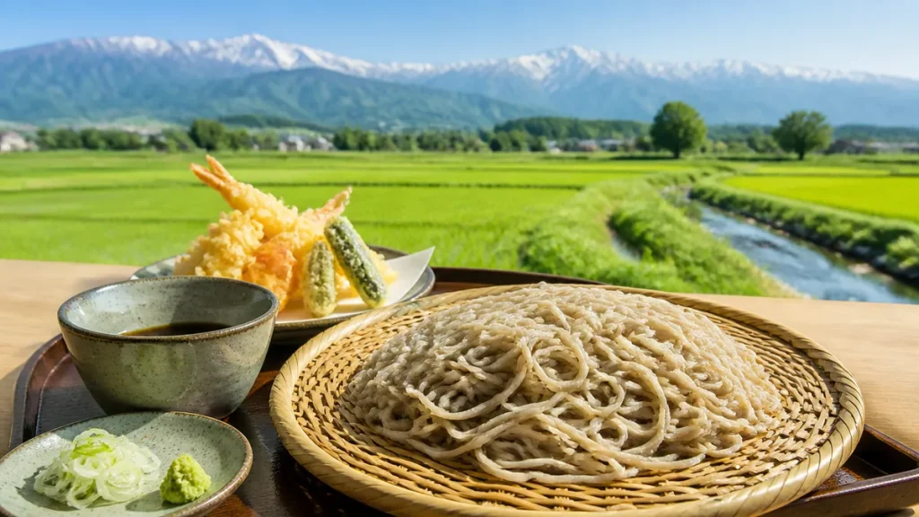 安曇野そば処 青崎｜松川村の高台で味わう手打ち蕎麦の人気メニューと訪問ガイドのアイキャッチ画像