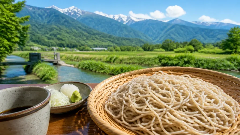 安曇野庵はICから3分の穴場蕎麦屋｜明治創業の老舗の味とスイス村の楽しみ方のアイキャッチ画像