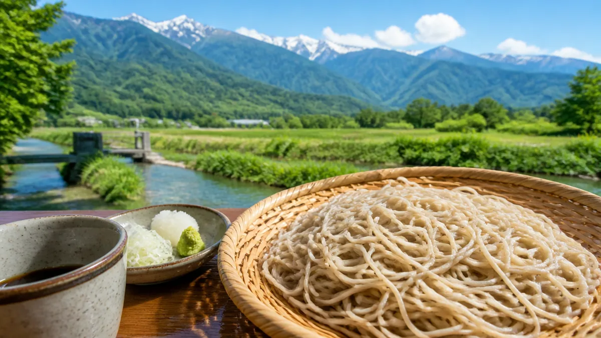 安曇野庵はICから3分の穴場蕎麦屋｜明治創業の老舗の味とスイス村の楽しみ方のアイキャッチ画像