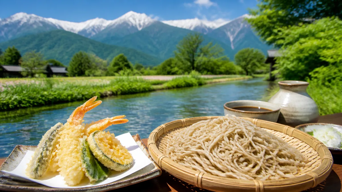 純手打蕎麦と天麩羅を安曇野で味わう｜名水が育む本物の蕎麦と揚げたて天ぷらの名店8選のアイキャッチ画像