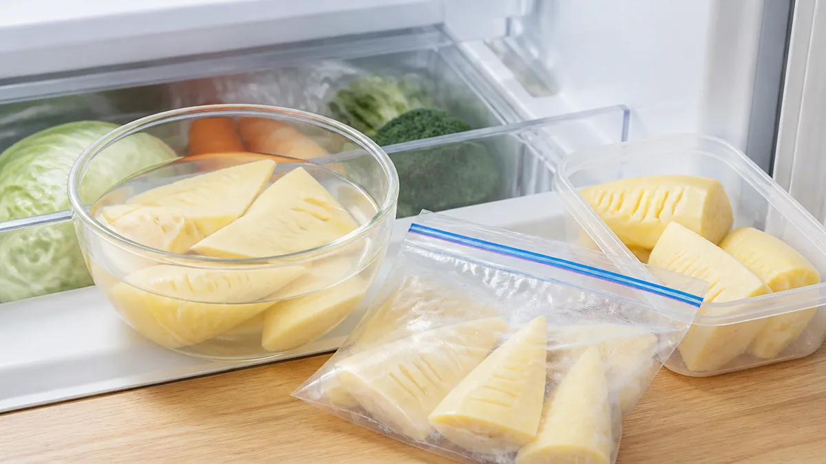 たけのこの水煮の保存方法、開封後は水を毎日替えるが正解？冷蔵5日・冷凍1ヶ月のコツのアイキャッチ画像