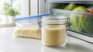 粉チーズの保存方法、開封後は冷蔵庫がNGって知ってた？固まらせずパラパラを守るコツのアイキャッチ画像