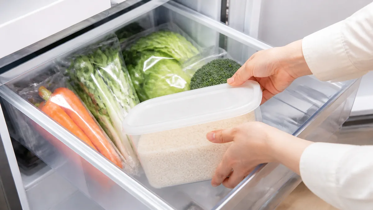 一人暮らしの冷蔵庫、野菜室に入れるだけで味が変わるの解説画像