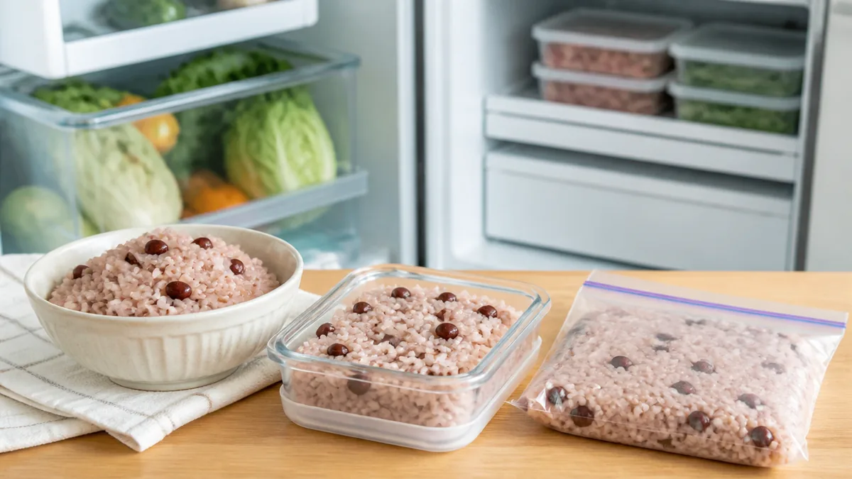 赤飯の保存方法は冷凍が基本？常温・冷蔵・冷凍を比べてみたの解説画像