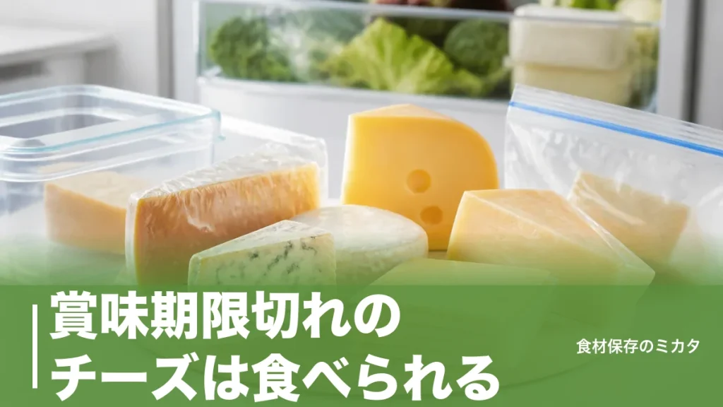 賞味期限切れのチーズは食べられる？未開封1ヶ月OKな種類と危険なサインの見分け方のアイキャッチ画像