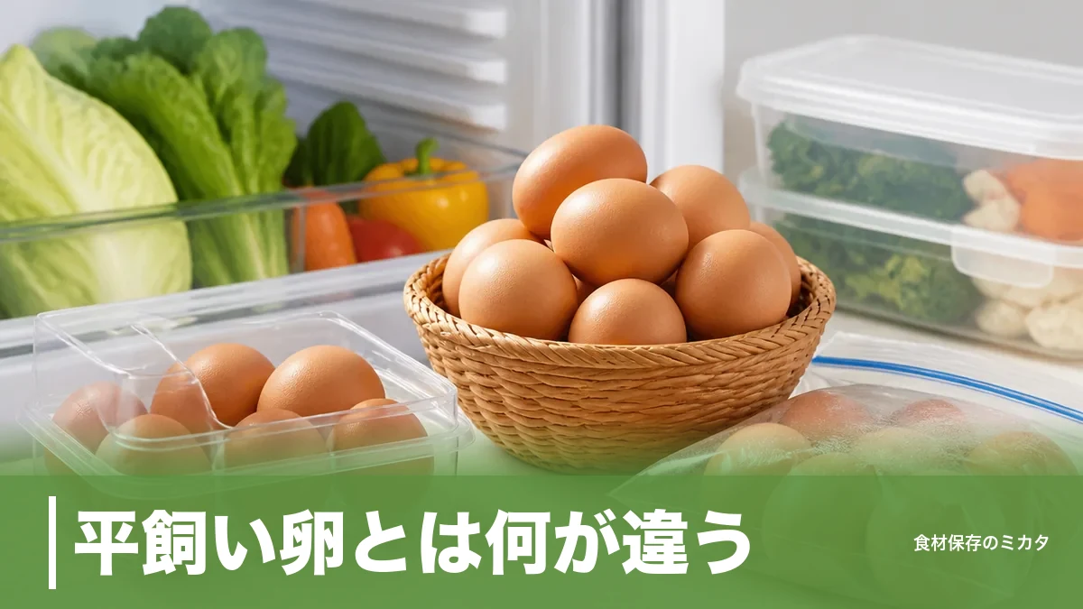 平飼い卵とは何が違う？日本ではわずか1.11%、値段が2〜3倍になる理由と保存のコツのアイキャッチ画像