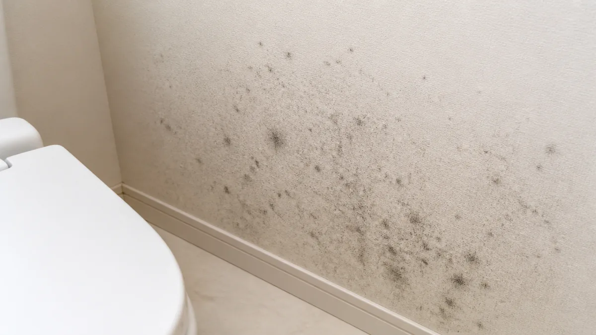 トイレの壁カビはなぜ生える?湿気・汚れ・温度がそろう3つの理由の解説画像